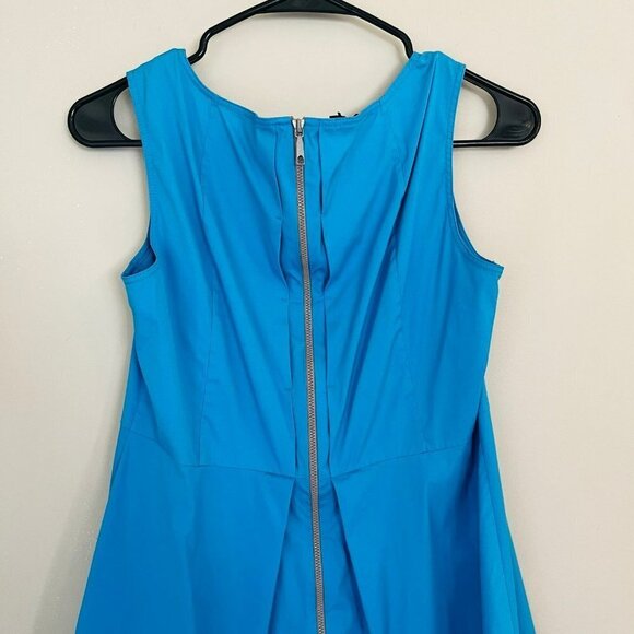 Lafayette 148 Teal Fit and Flare Mini Dress SZ 6 - Picture 6 of 7